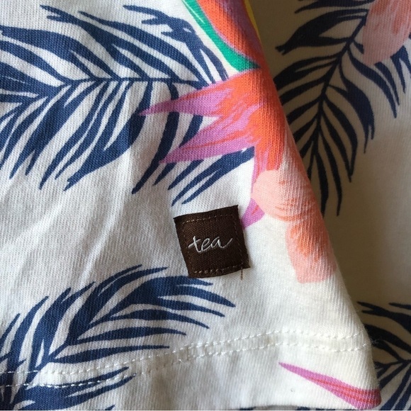 Tea Floral Trapeze Baby Dress Size 3-6 Month - Picture 8 of 9